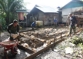 Satu Rumah Rampung, Satgas TMMD HST Fokus Selesaikan Rehab RTLH Kedua