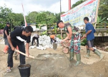 Satgas TMMD ke-124 Genjot Pembangunan Jalan, Pondasi di Titik Nol Dimulai