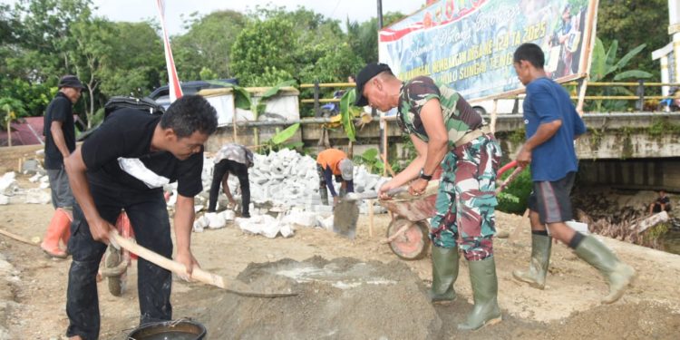 Satgas TMMD ke-124 Genjot Pembangunan Jalan, Pondasi di Titik Nol Dimulai