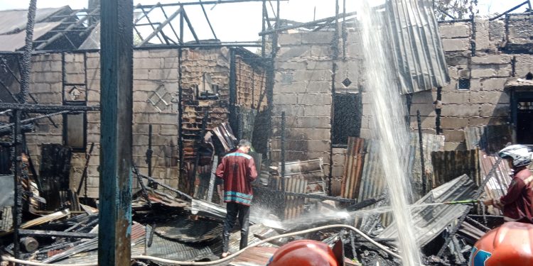 Kebakaran di Gang 5 AES Nasution