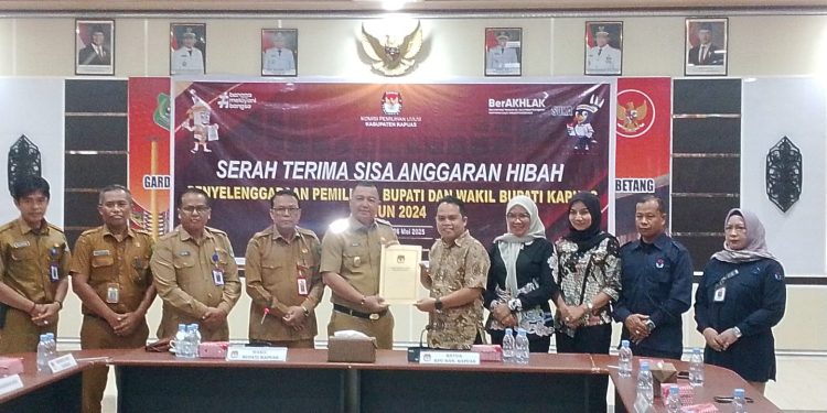 KPU Kapuas Kembalikan Rp844 Juta Sisa Dana Hibah