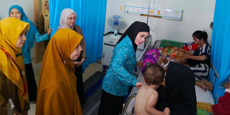 Ketua TP PKK Kunjungi Pasien di RSHD Barabai, Beri Semangat dan Dukungan Moral