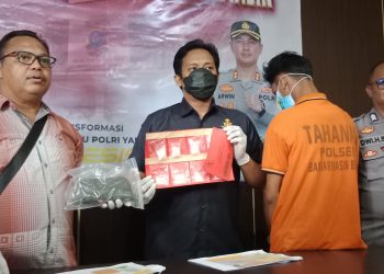 Pemuda Banjarmasin Barat Diciduk Saat Timbang Sabu di Kamar