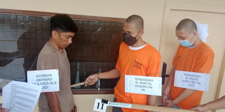 Rekonstruksi Pembunuhan di Jalan PHM Noor, 19 Adegan Diperagakan