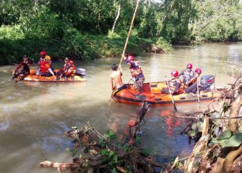 Diduga Terseret Arus Deras, Operator Alat Berat Hilang di Perairan Sungai Jupi Kotabaru