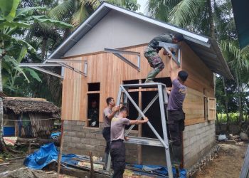 Lagi, Satgas TMMD Ke-124 Bedah Rumah Tidak Layak Huni