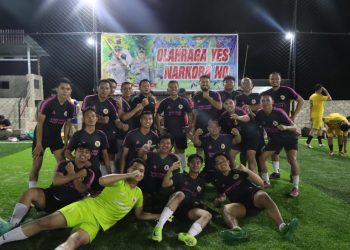 Tim Satuan SI Juara Turnamen Minisoccer antar Satuan Kerja Polres HST