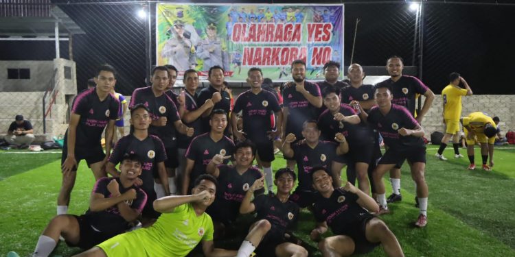 Tim Satuan SI Juara Turnamen Minisoccer antar Satuan Kerja Polres HST