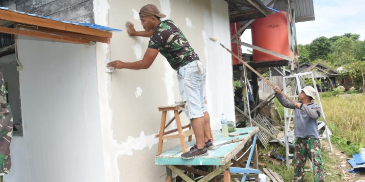 Satgas TMMD Kejar Target Rehab Langgar Darussalam