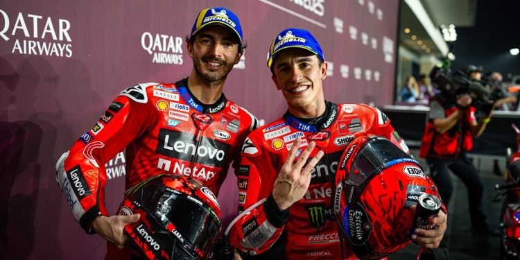 Francesco Bagnaia Disarakan Intip Data Marc Marquez demi Bangkit di MotoGP 2025