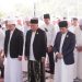 H Muhidin dan Hasnuryadi Salat Idul Adha di Masjid Sabilal Muhtadin