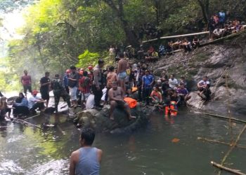 Warga Desa Sungai Taib Tenggelam di Bendungan Desa Gunung Ulin