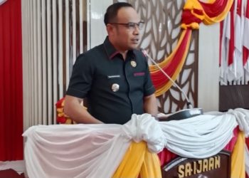 Rapat Paripurna, Wakil Bupati Kotabaru Sampaikan Dua Raperda