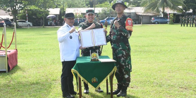 Bupati HST Samsul Rizal Terima Hasil TMMD Ke-124