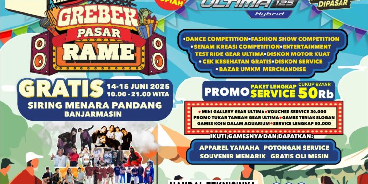 Yuk, Kunjungi Grebek Pasar Rame di Siring Menara Pandang!