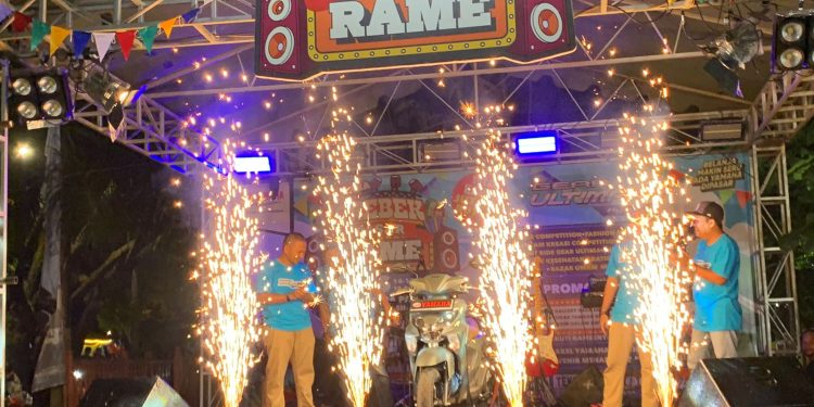 Begini Kemeriahan Yamaha Grebek Pasar Rame 2025 di Menara Pandang Banjarmasin