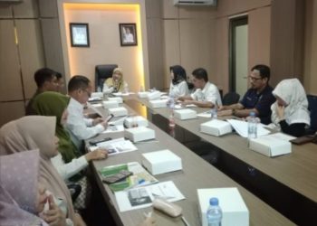 Pemkab Tanbu Gelar Monitoring dan Evaluasi Perlindungan Jaminan Sosial Ketenagakerjaan Pekerja Jasa Konstruksi