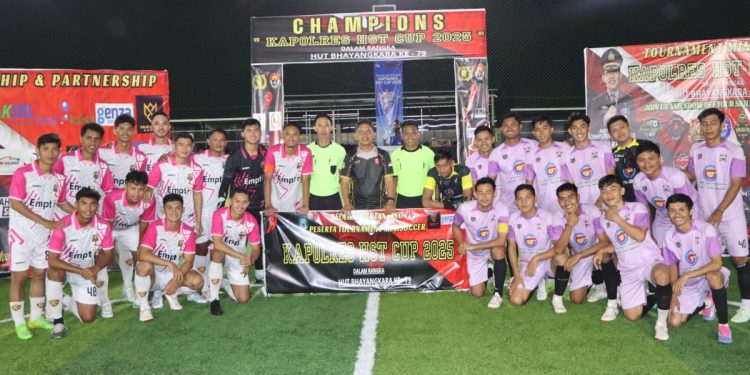 Pasar Argo Barabai Juara MiniSoccer Kapolres HST Cup 2025