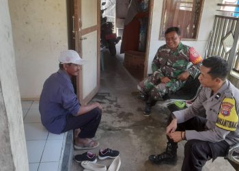 Babinsa dan Bhabinkamtibmas Pandawan Perkuat Pembinaan Wilayah Lewat Komsos