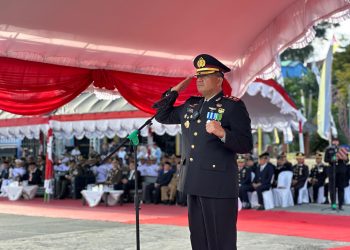 Polres Kotabaru Gelar Peringatan Hari Bhayangkara Ke-79 di Siring Laut