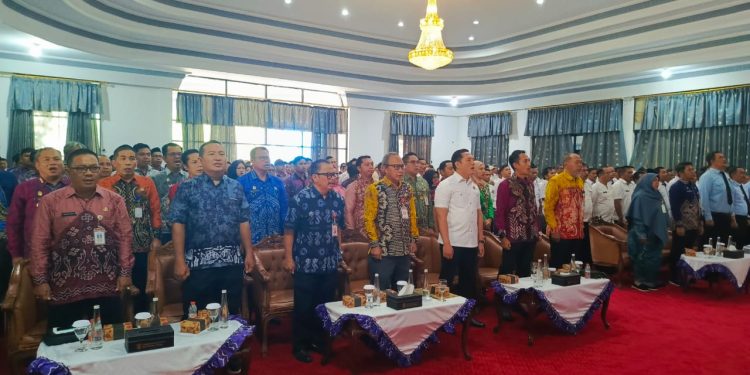 Terkait Tata Kelola Anggaran Desa, Pemkab HST Teken MoU dengan Kejari dan Bank Kalsel