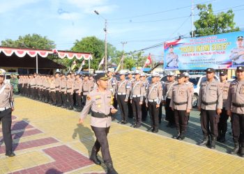 Polres HST Apel Gelar Pasukan Operasi Kepolisian Patuh Intan 2025