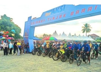 Laskar Merah Putih Gelar Fun Bike di Momen HUT Ke-5