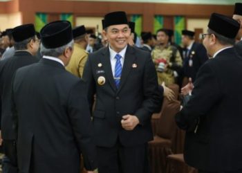 Andi Rudi Latif Hadiri Pelantikan Sekdaprov Kalsel