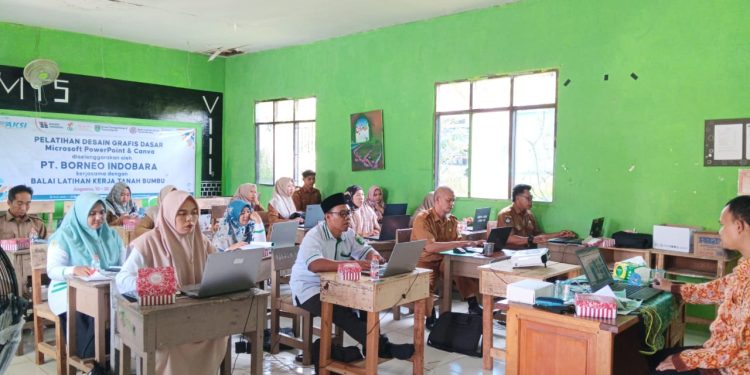 Tingkatkan Kompetensi Digital Guru, PT Borneo Indobara Gelar Pelatihan Desain Grafis