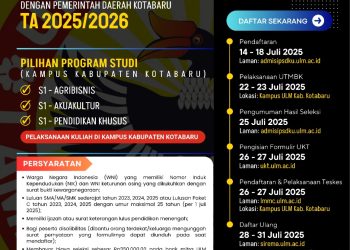 PSDKU ULM Siap Memulai Perkuliahan di Kotabaru