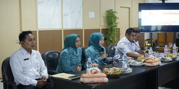 Desa Sampanahan Jadi Lokus PK2D, Ketua TP PKK Kotabaru Pimpin Rakor PK2D 2025