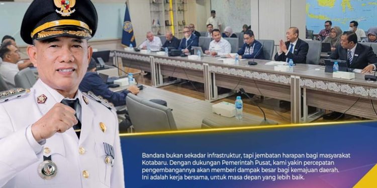 Perjuangkan Peningkatan Layanan Penerbangan, Bupati Kotabaru Duduk Bersama Kemenhub