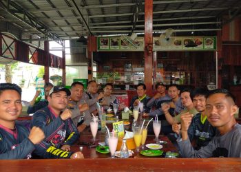 Sosialisasi Keselamatan Berlalulintas, Satlantas Polres HST Gandeng Komunitas Motor Trail Barabai