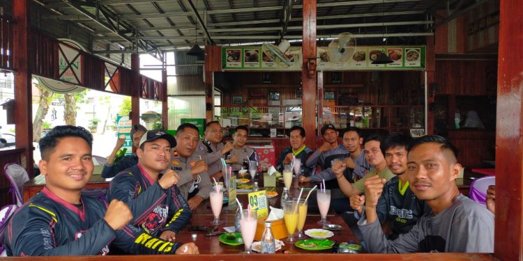 Sosialisasi Keselamatan Berlalulintas, Satlantas Polres HST Gandeng Komunitas Motor Trail Barabai