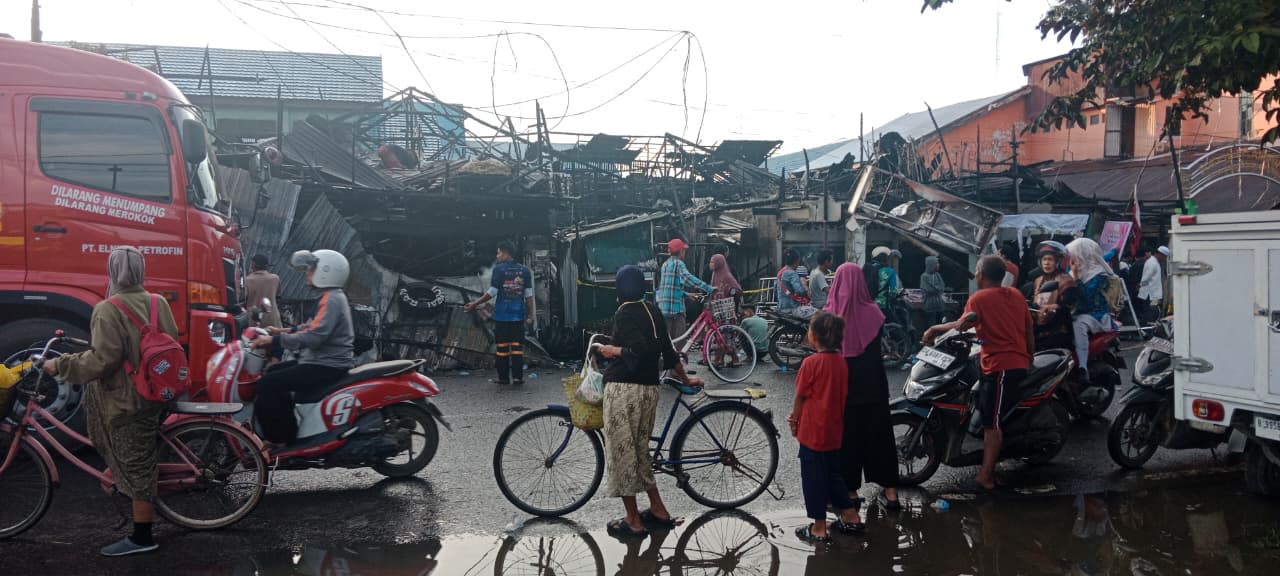 Gedung PAUD dan Kios di Banjarmasin Barat Ludes Terbakar