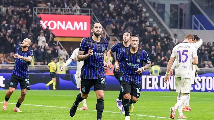 Inter Vs Fiorentina: Brace Calhanoglu Bawa Si Ular Menang 3-0