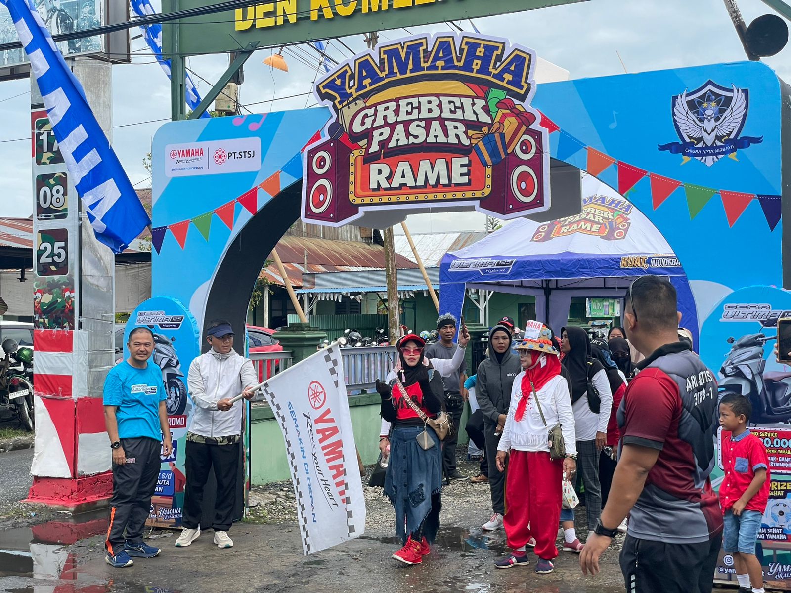Begini Keseruan “Yamaha Grebek Pasar Rame” di Lapangan Den Hub Rem 101 Banjarmasin