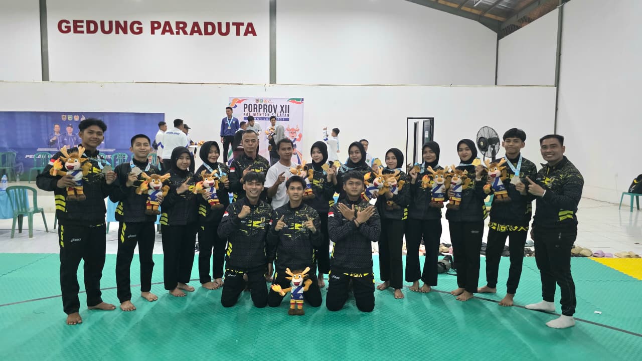 Pencak Silat HST Sumbang 5 Medali di Porprov Kalsel XII