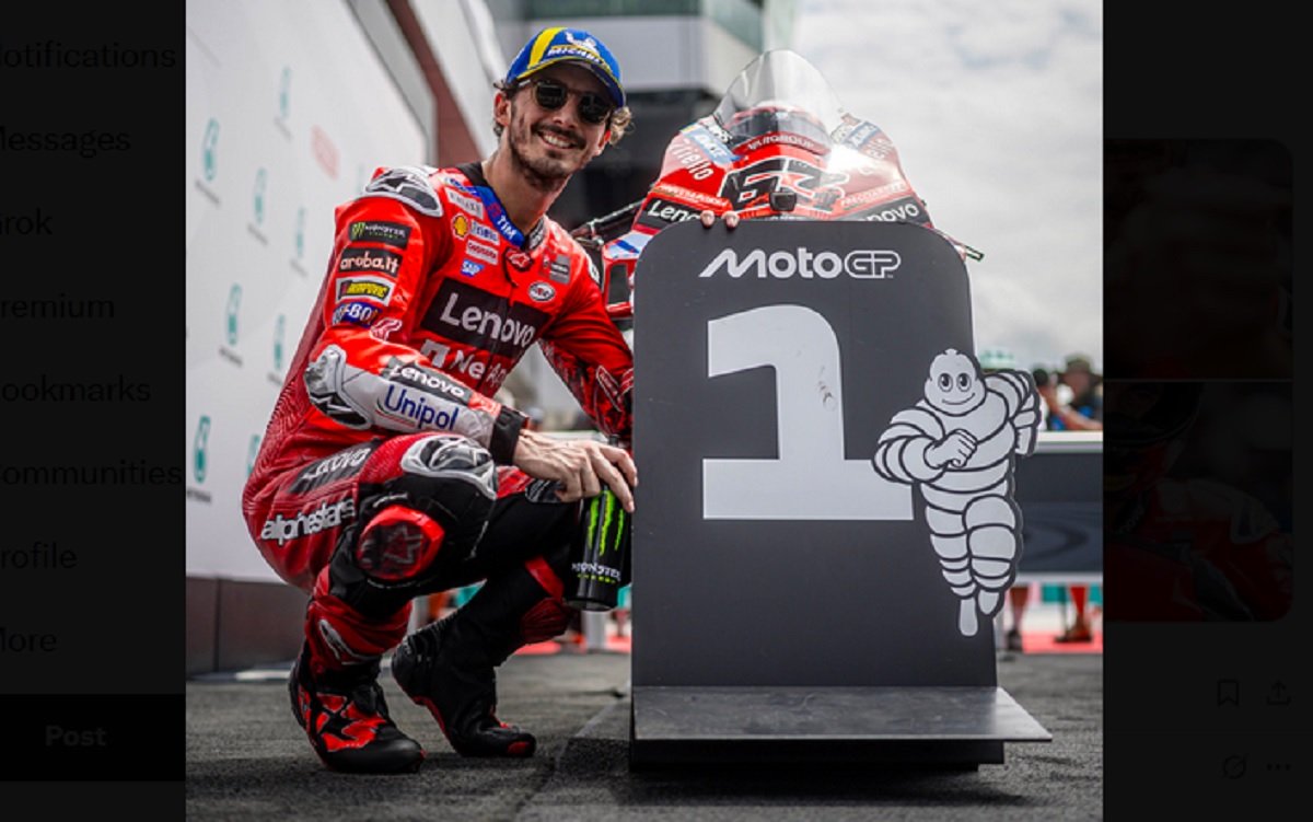 Hasil Sprint Race MotoGP Malaysia 2025: Francesco Bagnaia Menang, Alex Marquez Resmi Runner-up MotoGP 2025!
