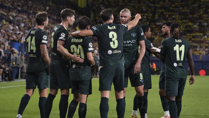 Villarreal Vs Man City di LIga Champions: The Citizens Menang 2-0
