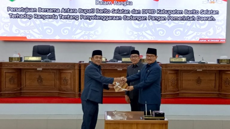 DPRD Barsel Setujui Ranperda Cadangan Pangan Daerah