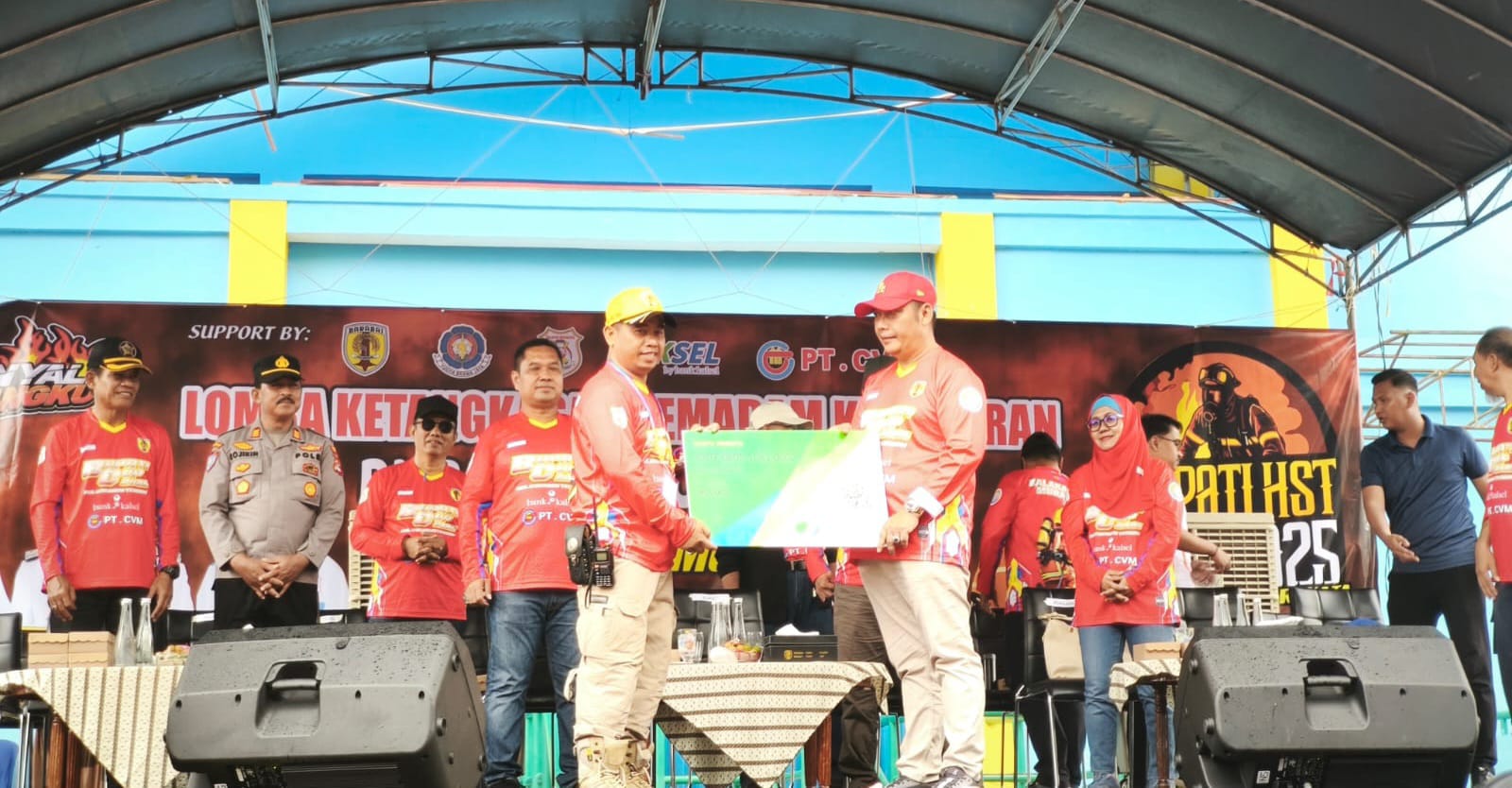 Bupati HST Buka Lomba Ketangkasan Pemadam Kebakaran