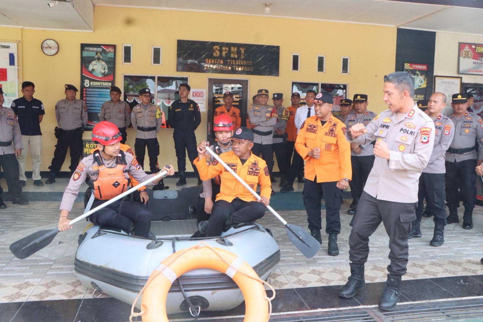 Kapolres HST Pimpin Apel Gelar Pasukan Kesiapan Tanggap Darurat Bencana