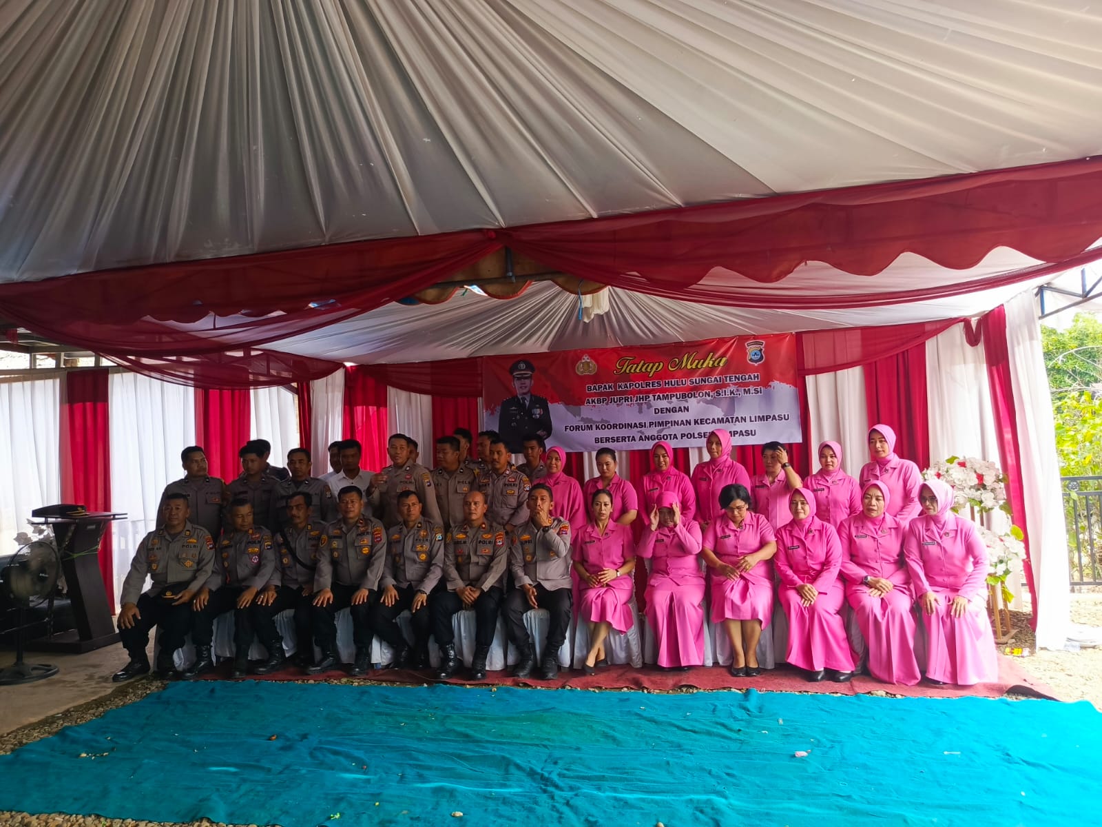 Kapolres HST Kunjungi Polsek Limpasu, Bahas Ketahanan Pangan dan Ingatkan Anggota Jauhi Narkoba