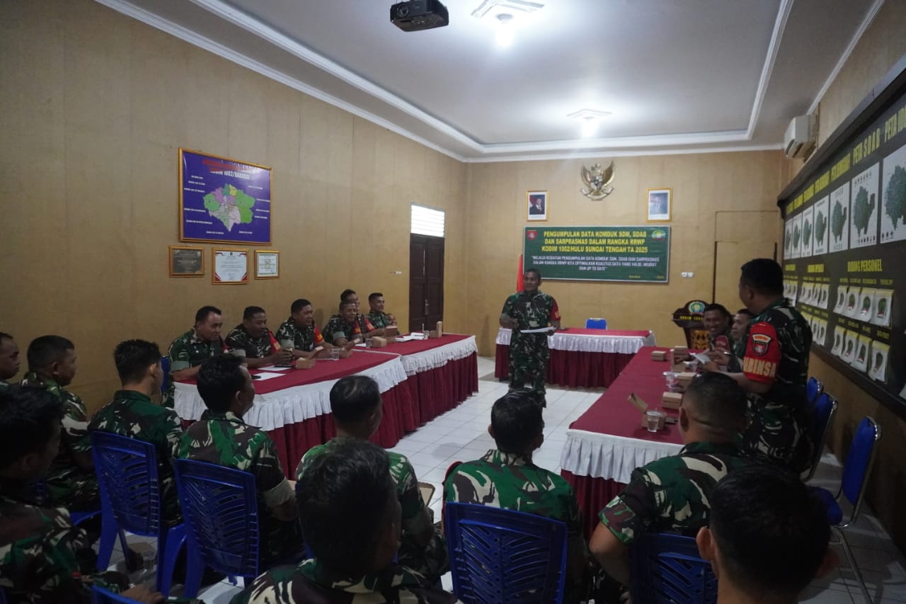 Dandim HST Pimpin Apel Siaga Hadapi Potensi Gangguan Kamtibmas