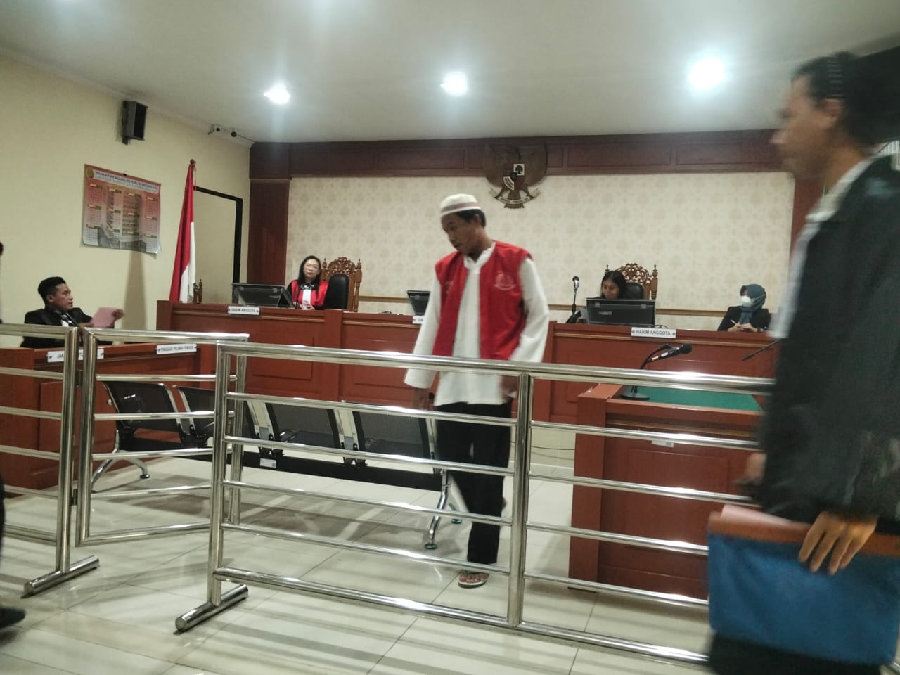 Ekspresi Sedih David Usai Dituntut 17 Tahun Penjara