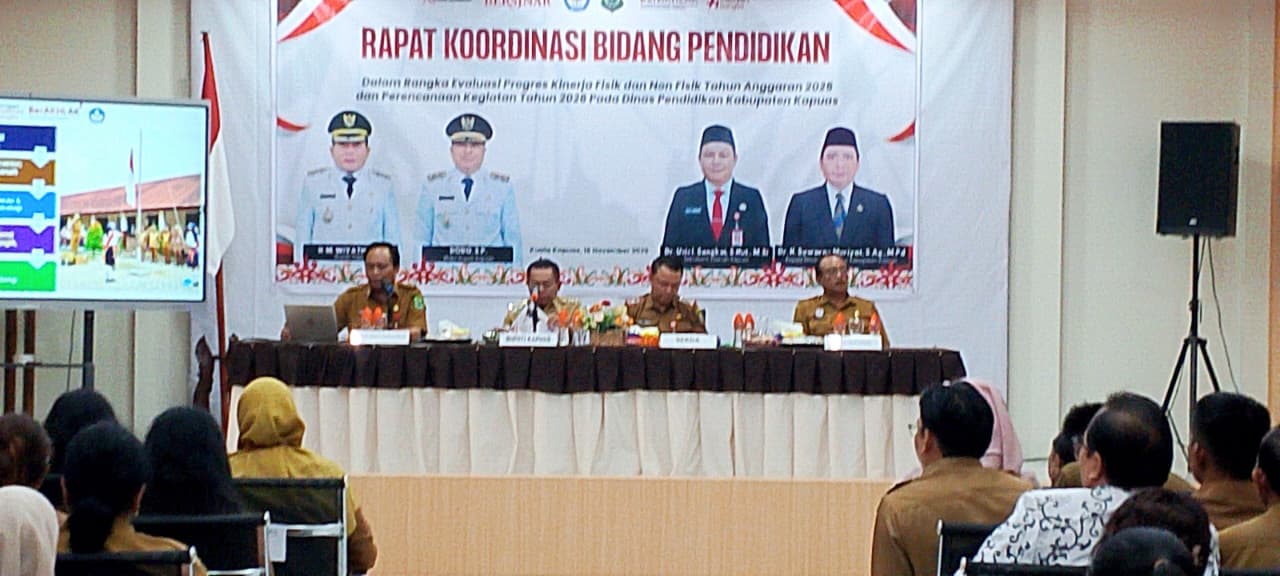 Pemkab Kapuas Evaluasi Progres Kinerja Fisik dan Nonfisik Bidang Pendidikan