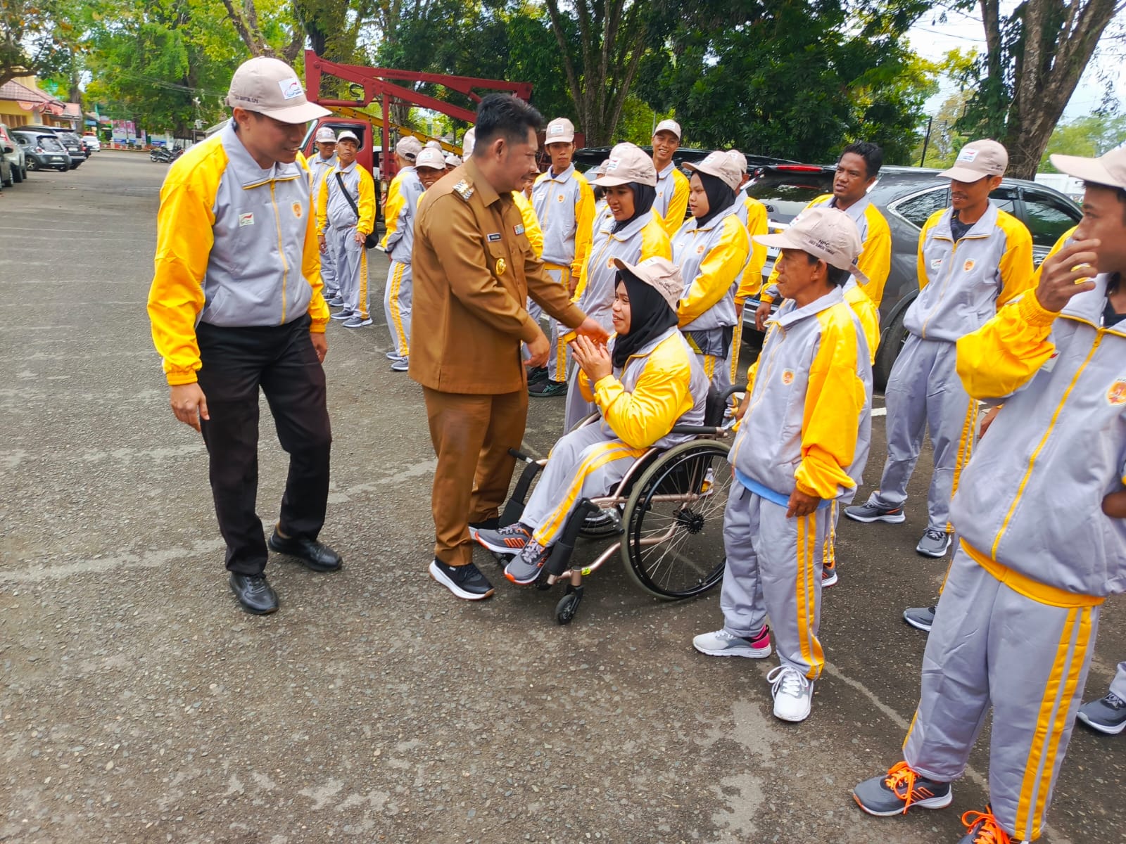 Dilepas Samsul Rizal, 78 Atlet Disabilitas HST Siap Berlaga di Peparprov 2025