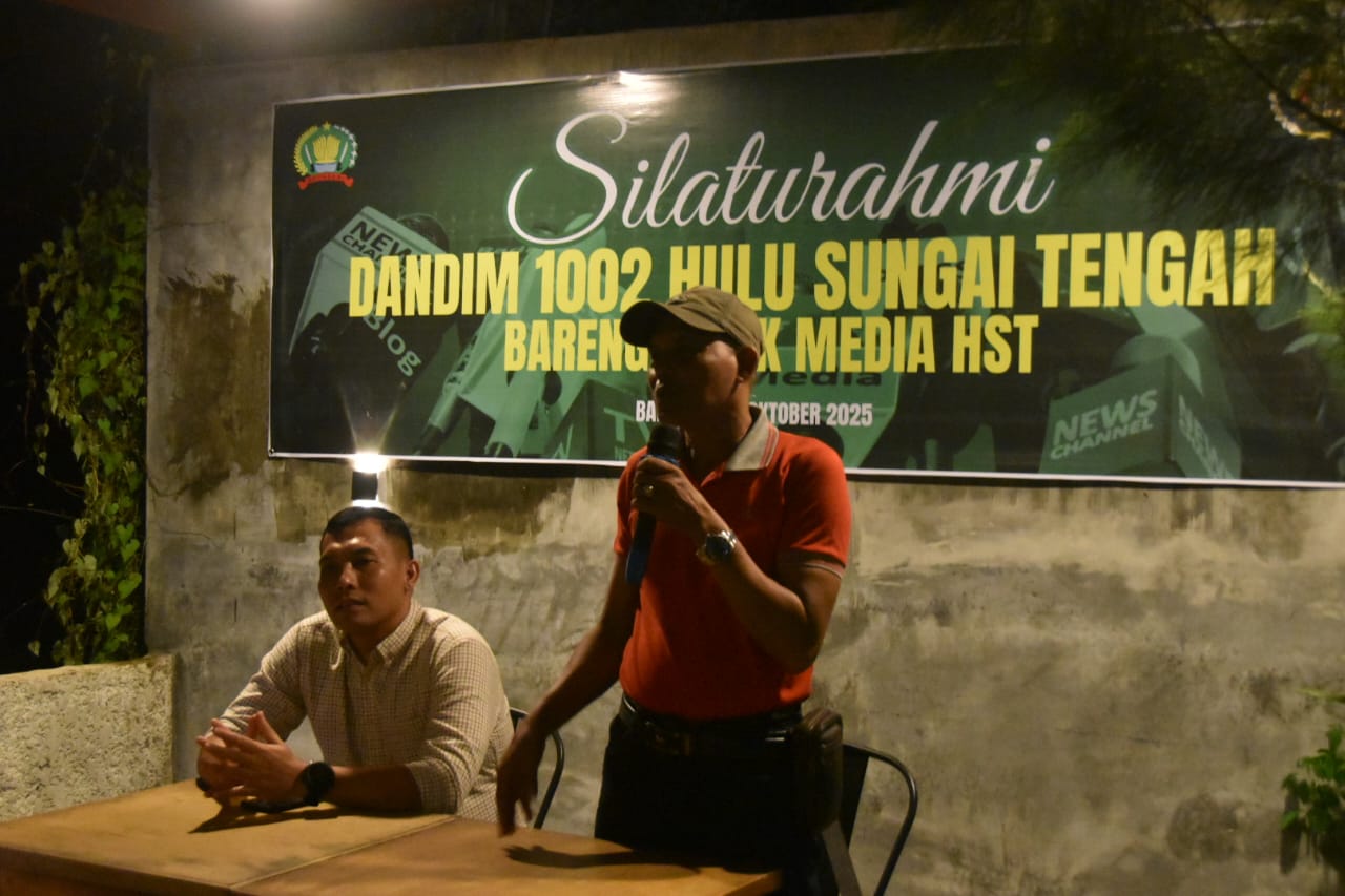Dandim Silaturahmi dengan Awak  Media di HST, Dorong Pemberitaan Positif dan Bermanfaat bagi Masyarakat
