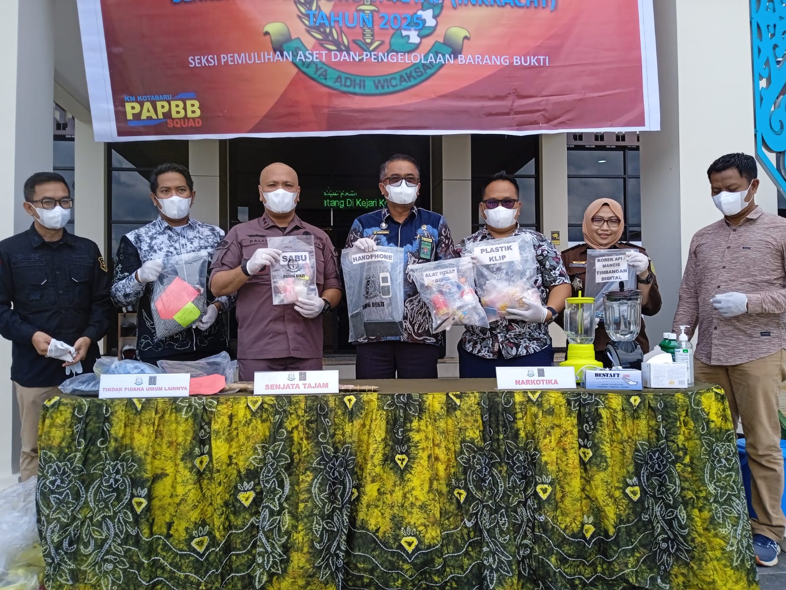 Kejari Kotabaru Musnahkan 55,68 Gram Sabu